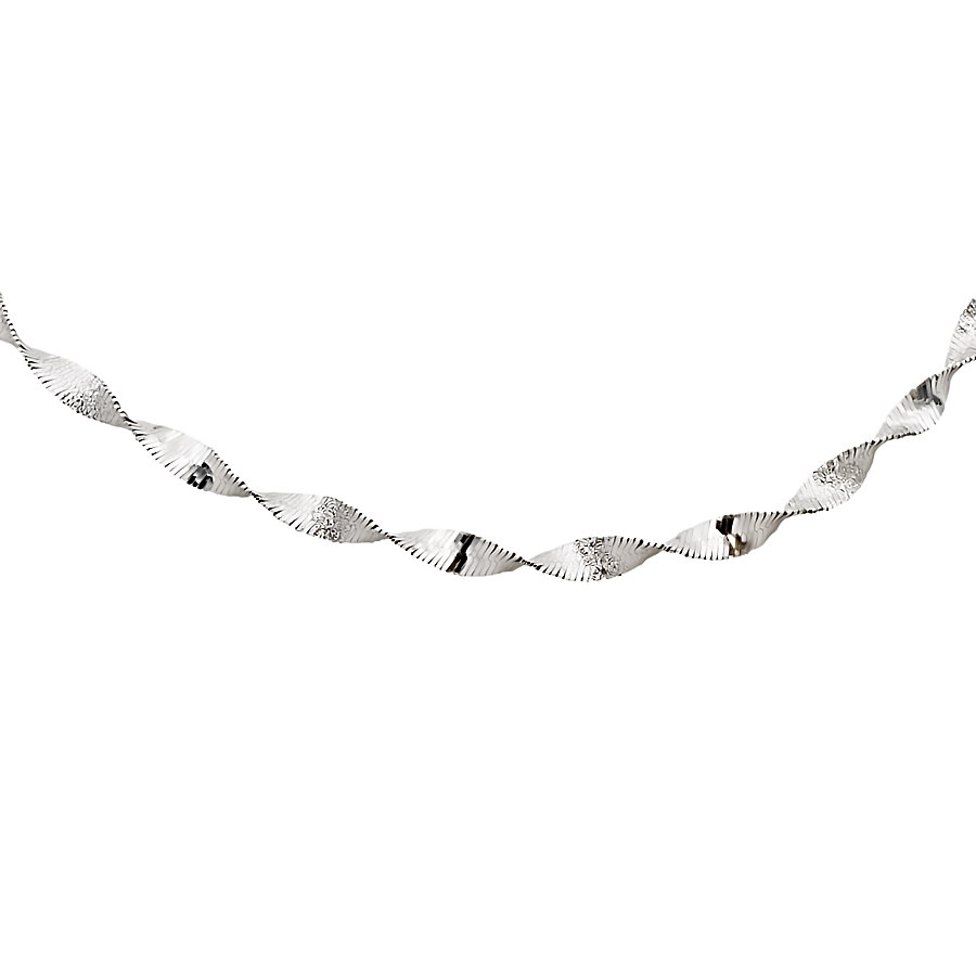 9ct White Gold 5g 18 inch Chain